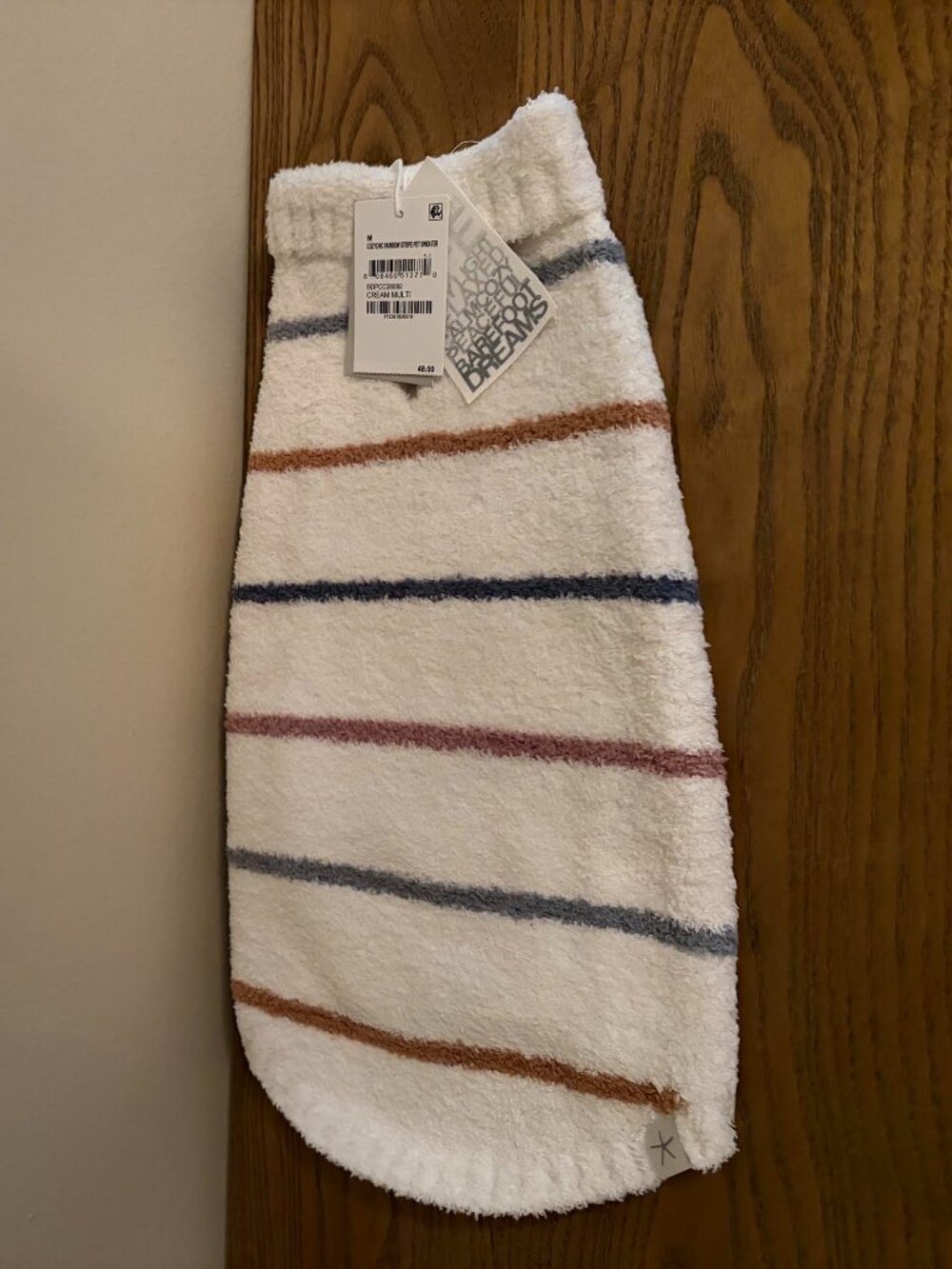 Barefoot Dreams Striped Dog Sweater NEW